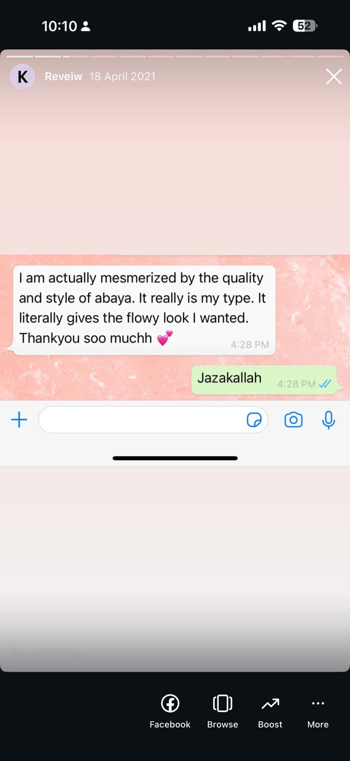 Customer review screenshot